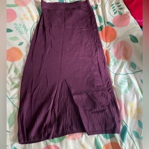 Purple free people skirt, NWT, size L